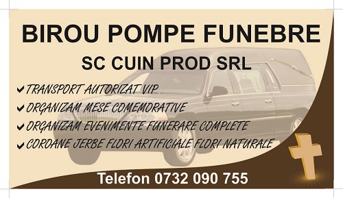 Pompe funebre, transoprt funerar, coroane, pomeni si parastase