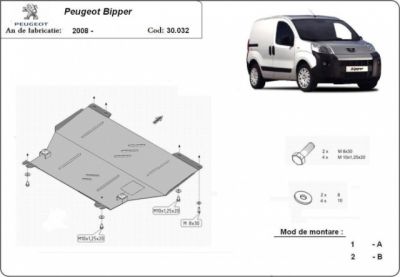 Scut motor Peugeot Bipper 2008 - prezent
