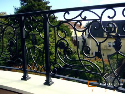 Balustrade din fier forjat si alama
