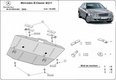 Scut motor Mercedes E Classe dupa 2002