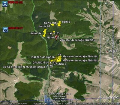 Vand 56 ha padure zona lac PADURENI-MOASA JUD.CV