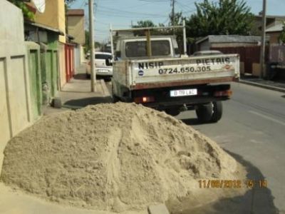 transport nisip balast