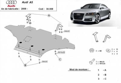 Scut motor Audi A5 indepand cu 2008