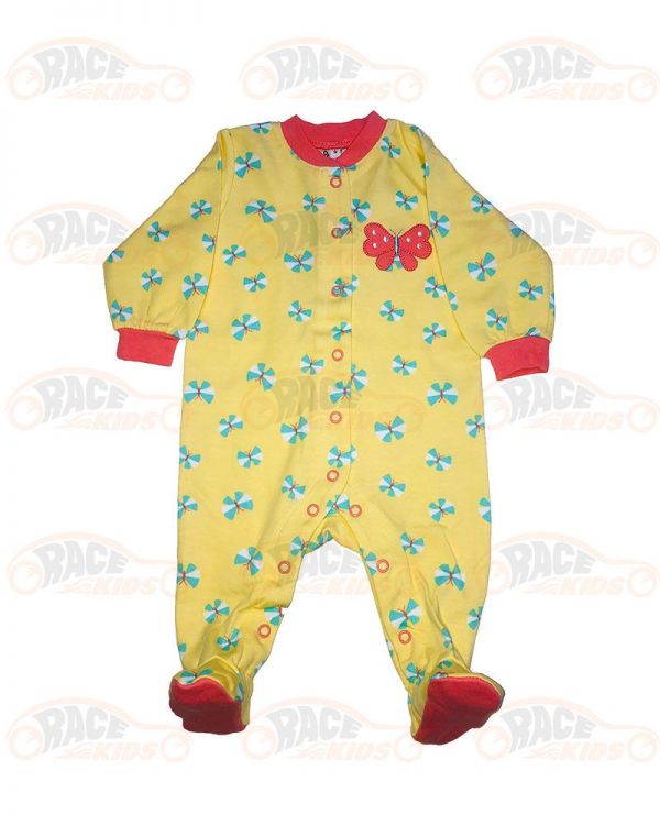 Pijamale cu botosei din bumbac Race Kids