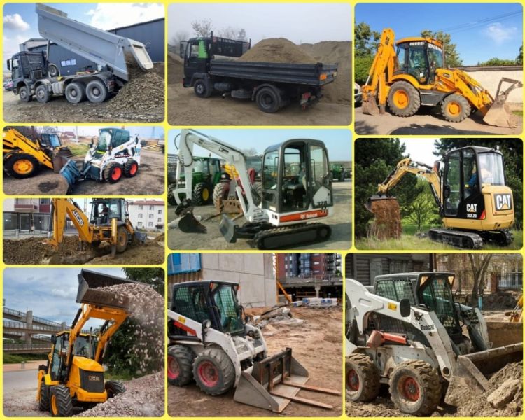 Buldoexcavator Bobcat Nisip Pietris Pamant 