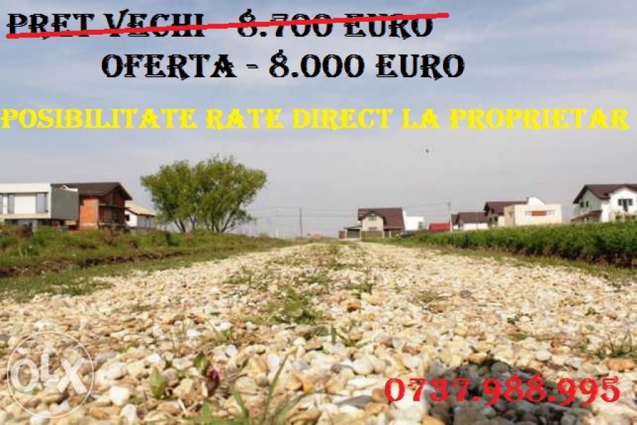Teren in RATE - loturi casa / comuna Berceni