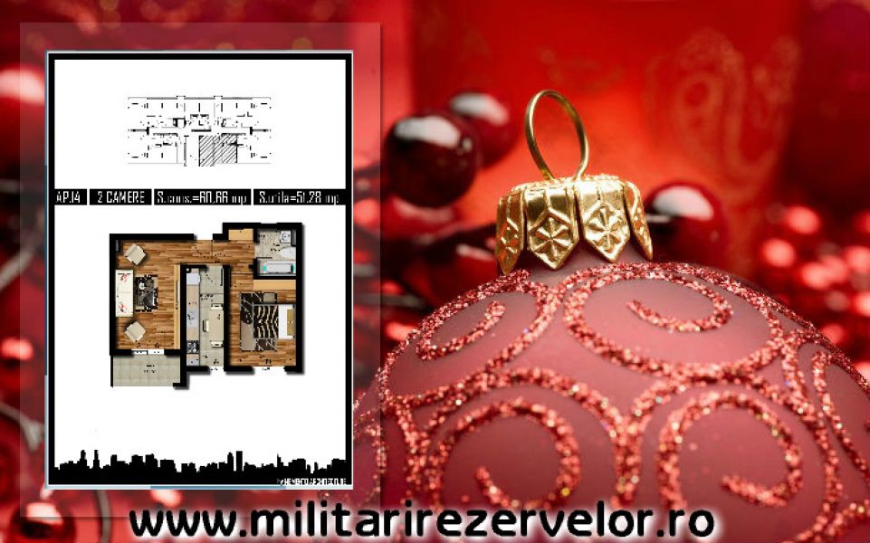 Apartament 2 camere, 51 mp, Militari Preciziei