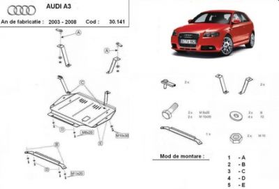 Scut motor si cutie viteze Audi A3 II