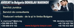 Avocat cu limba romana in bulgaria
