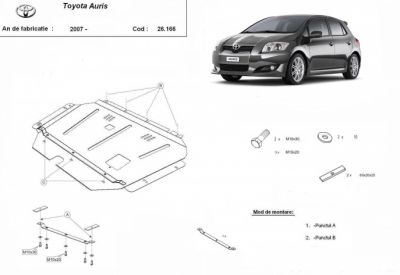 Scut motor metalic Toyota Auris