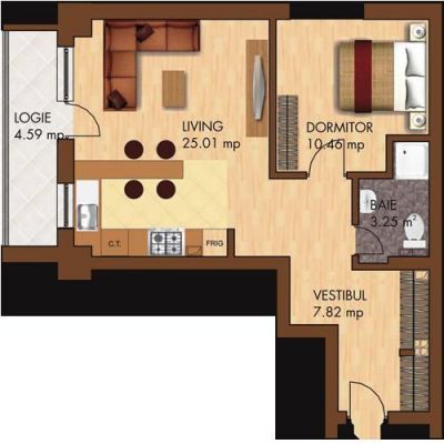 Apartament 2 camere Citilghts Pipera