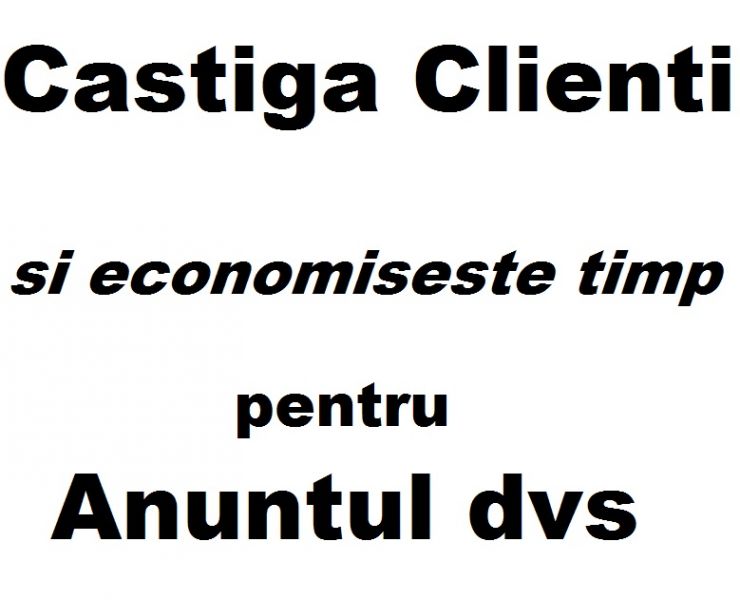 Promovare Intensa pentru Anuntul tau