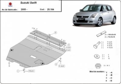 Scut motor Suzuki Swift (modele dupa 2005)