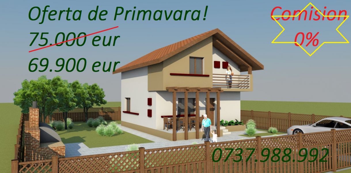 Vila P+M, 120 mp, situata in imediata apropiere a capitalei