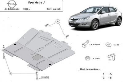 Scut motor Opel Astra I fabr. incepand cu 2010