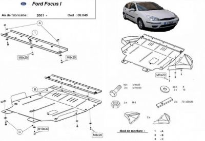 Scut motor metalic Ford Focus 1 