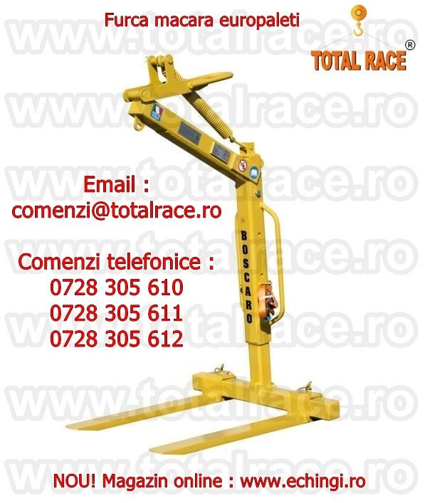 Furca de macara, furci paleti, carlige macarale, accesorii furci