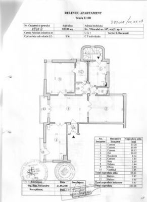 Eminescu  Viitorului 3 cam, living-room 21mp, 101mp util, 109mp teren