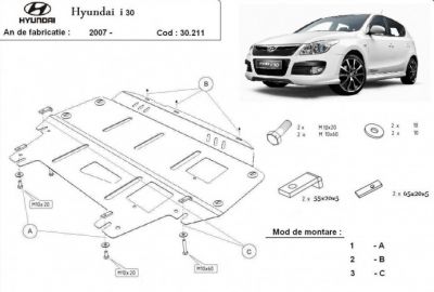 Scut motor metalic Hyundai I30