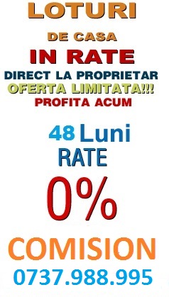 Berceni - terenuri intravilane - 394 mp/utili in RATE