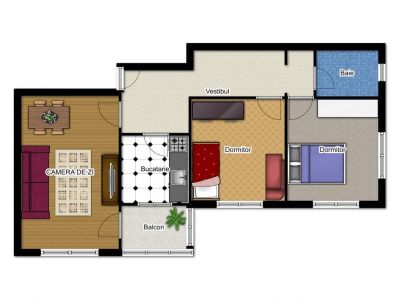 52.100 Eur, Aleea Prevederii.Ap. 3 cam
