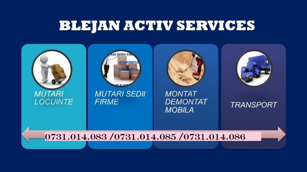 Transport si montaj mobila