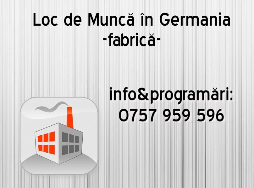 Muncitor in fabrici