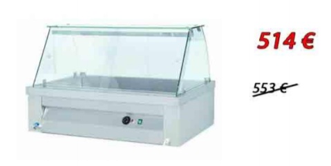 Bain marie 3Gn1/1 de banc