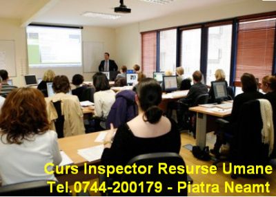 Inscrieri cursuri Inspector securitate si sanatate in munca si Inspector resurse umane