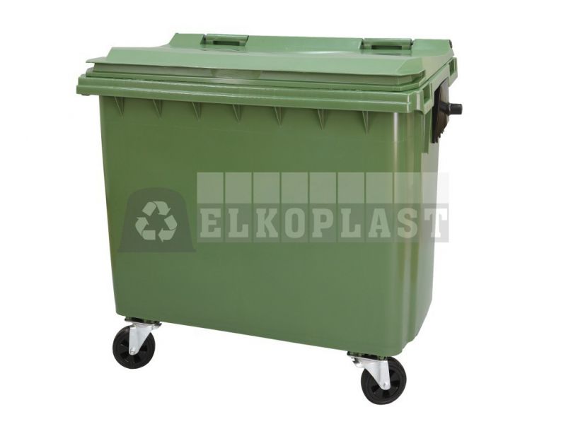 Container 1100/770/660L cu capac plat