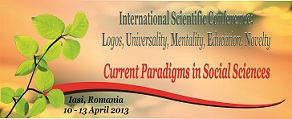 Conferinta Internationala Logos Universality Mentality Education Novelty (2013)