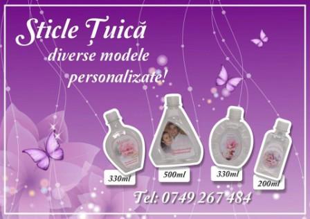 Sticla tuica nunta personalizate