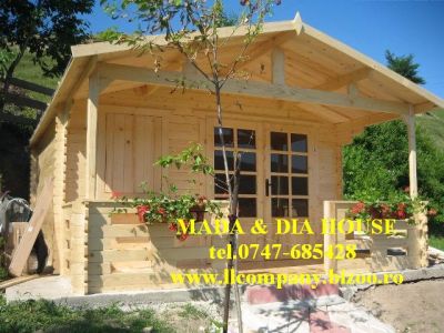 Case din lemn masiv,cabane,casute de gradina