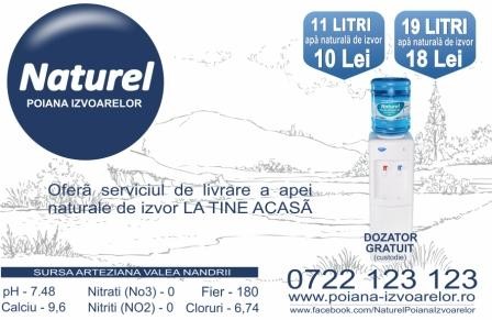 Dozator apa GRATUIT ! Comanda 3 bidoane / luna !