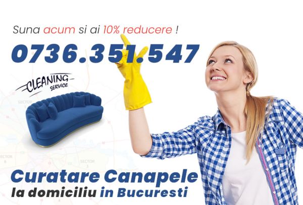 Curatare canapele in Bucuresti
