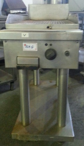 Gratar inox placa striata cu suport second hand