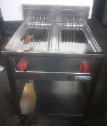 Friteuza electrica 2x10 Litri cu suport second