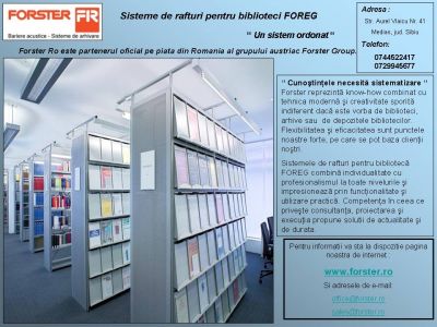 Rafturi mobile,  rafturi stationare pentru arhivare