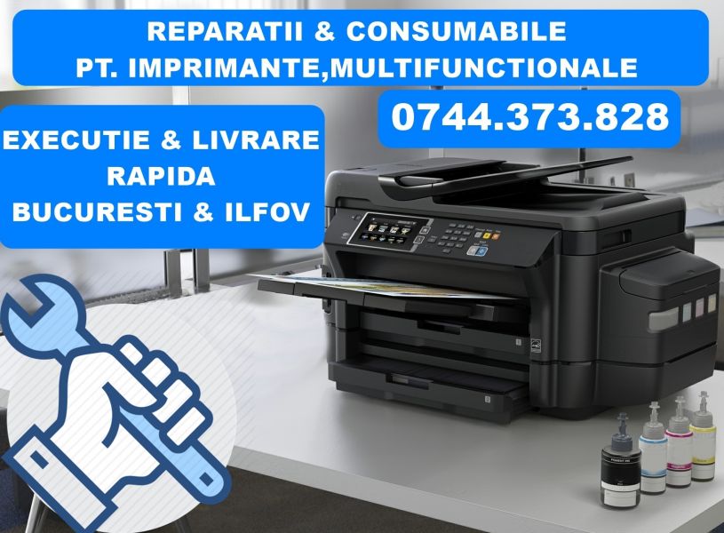 Reparatii imprimante cu rezervoare CISS integrat, in  Afumati  . 