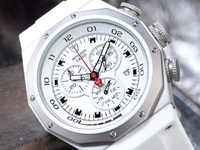 REDUCERE 50% - DETOMASO LAGO ALB nou in cutie garantie design Hublot livrare gratuita