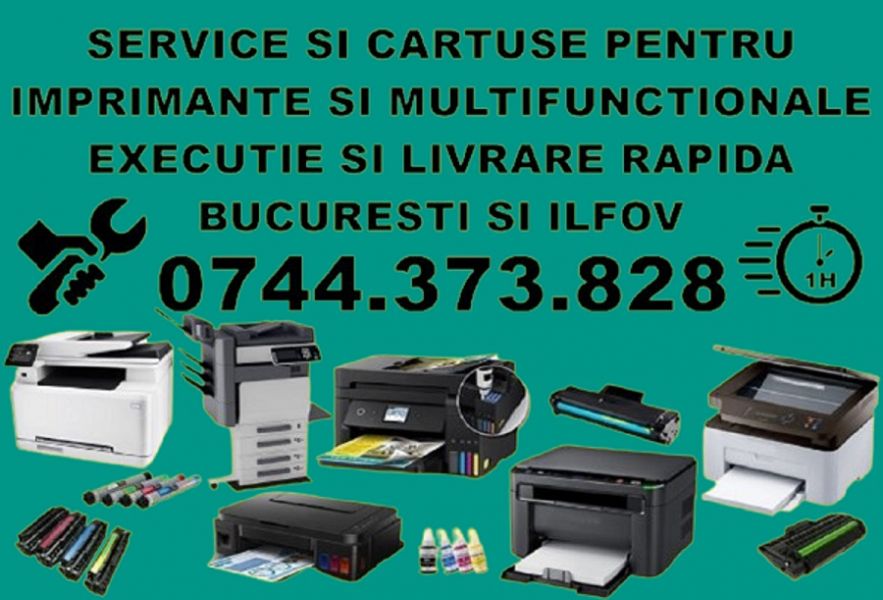 Service si cartuse imprimante copiatoare Dragomiresti Vale 0744373828