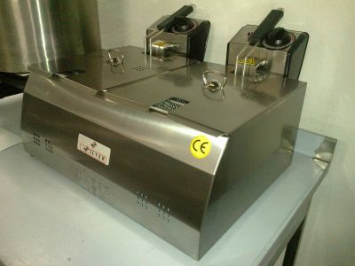 Friteusa dubla electrica
