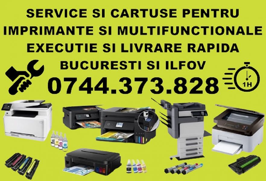 Reparatie si incarcare cartuse imprimante si copiatoare Jilava - 0744373828.