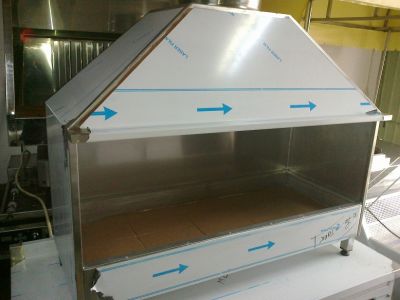 Gratare profesionale inox cu carbuni, samota