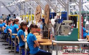 Muncitori in fabrica de ca