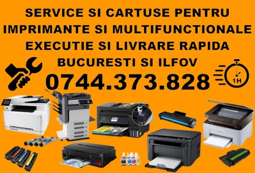 Reparatii si cartuse imprimante si multifunctionale in Copaceni Ilfov.
