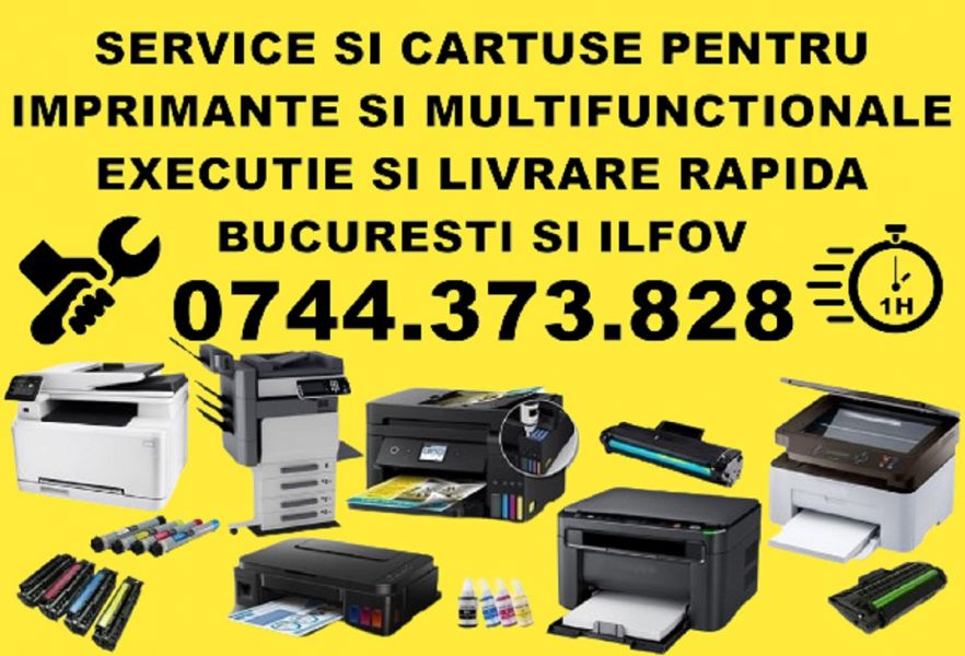 Reparatii imprimante si copiatoare cu livrare cartuse in Bucuresti si Ilfov !