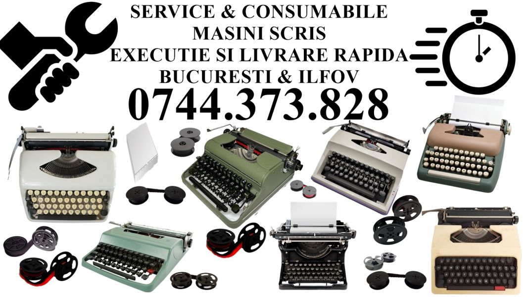 Service masini de scris cu livrare role scriere in Bucuresti si Ilfov ! 