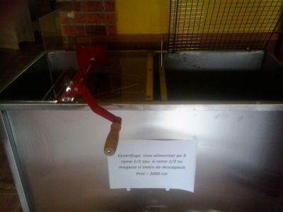 banc descapacit cu magazie si centrifuga incorporata din inox alimentar