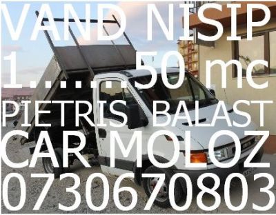 VAND NISIP PIETRIS BALAST-PAMANT VEGETAL-CAR MOLOZ
